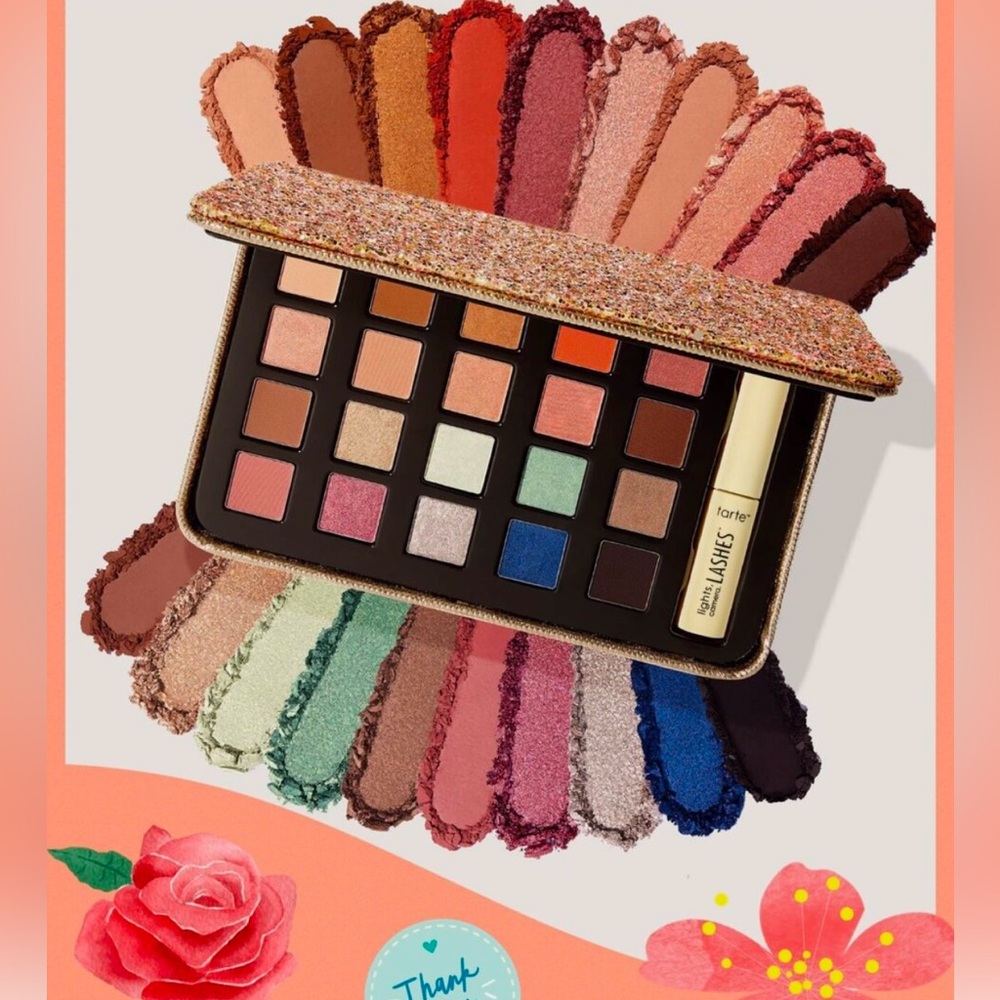 Tarte sweet tarte eye candy eyeshadow XL palette+travel-size mascara $176 VALUE